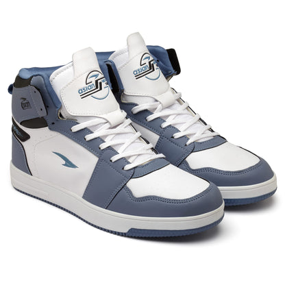 ASIAN Carnival-13 Men's High Top Casual Chunky Fashion Sneakers,Dancing Shoes | Basketball Shoes with Rubber Outsole for Boys Slate Blue